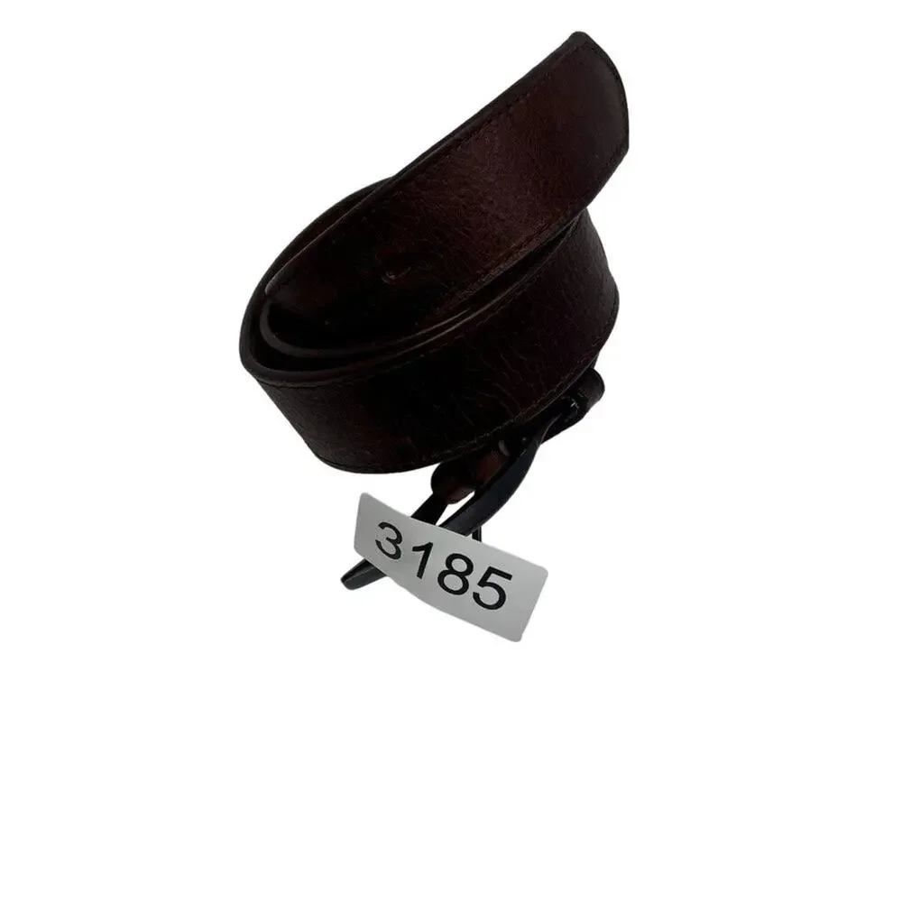 Dominican Republic Belt Men's 40 Genuine Soft Thick Leather Metal Buckle